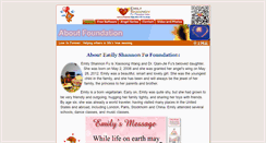 Desktop Screenshot of emilyfufoundation.org
